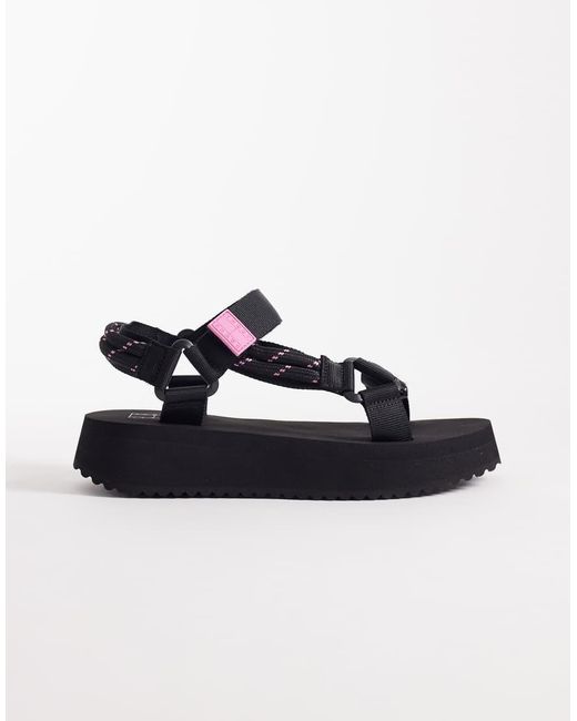 Tommy Hilfiger Blue Eva Chunky Sandals With Rope Detail