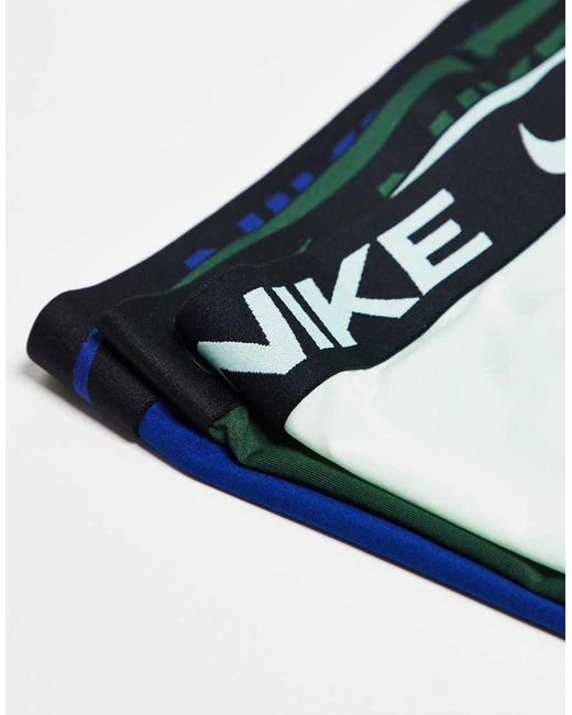 Nike Blue Essential Microfibre 3 Pack Trunk for men