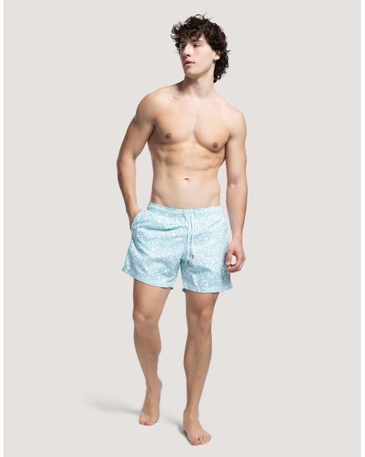 Apreslife Blue Under The Sea Swim Shorts for men