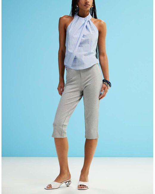 ASOS Blue Ponte Capri Pant