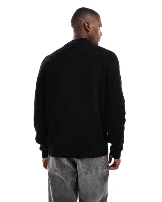 New Look – strickpullover in Black für Herren