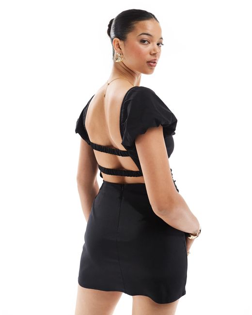 Stradivarius Black – minikleid