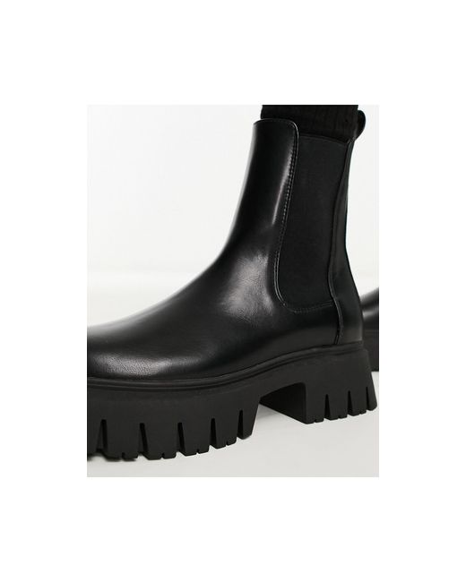 ASOS Black Anthem Chunky Chelsea Boots