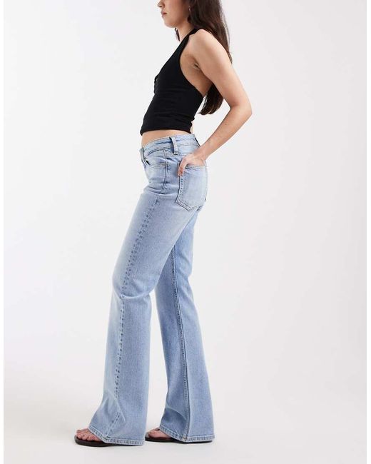 Tommy Hilfiger Blue Cleo Mid Rise Bootcut Jeans