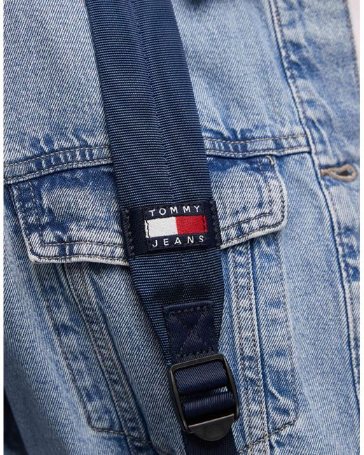 Tommy Hilfiger – denim-rucksack in Blue für Herren