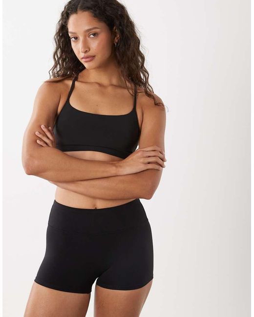 Cotton On Black Active Ultra Soft Micro Short