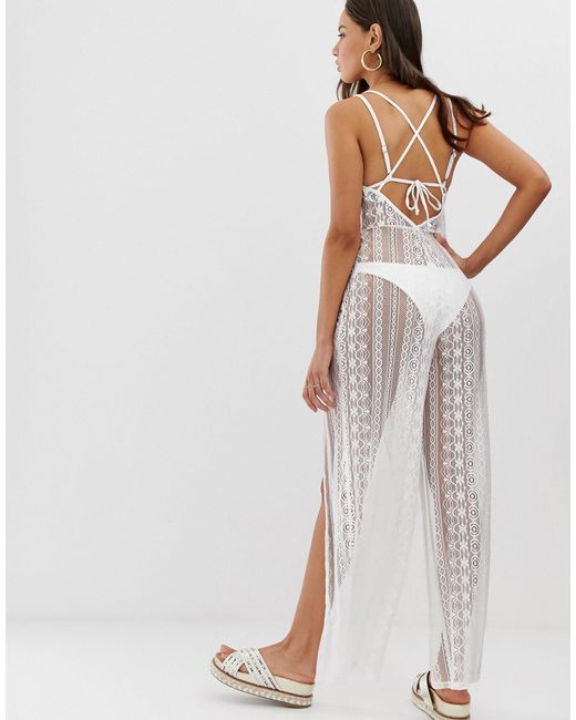white beach jumpsuit