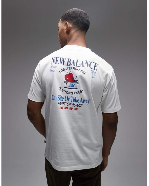 New Balance Gray Lobster Roll T-shirt for men