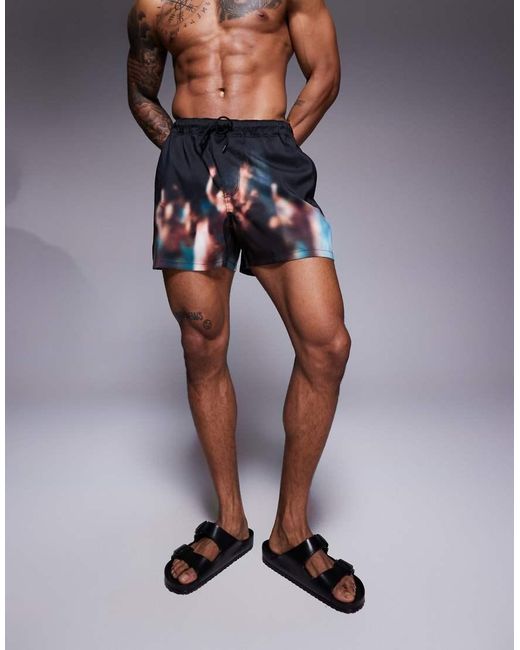 ASOS Gray Swims Short for men