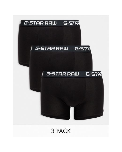 G-Star RAW Raw – boxershorts im 3er-pack in Black für Herren