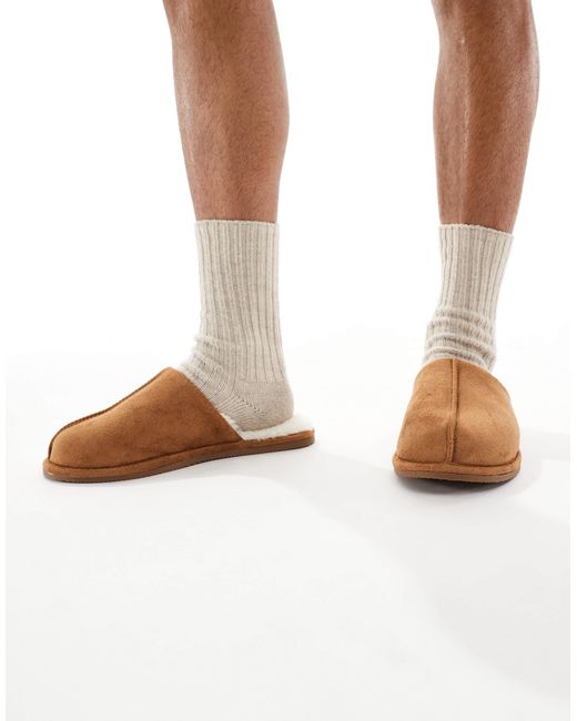 ASOS White Mule Slippers for men