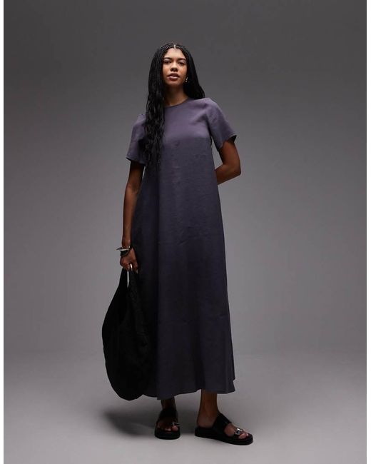 ASOS Black Modal Trapeze T Shirt Dress