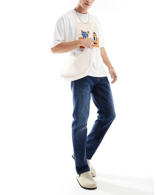 Only & Sons Regular-Fit Jeans in het Blue voor heren