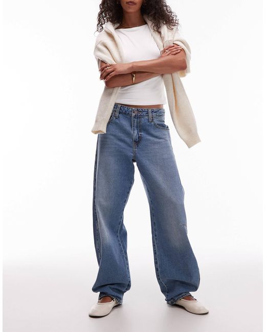 Levi's Women's Blue baggy Dad Barrel Jeans