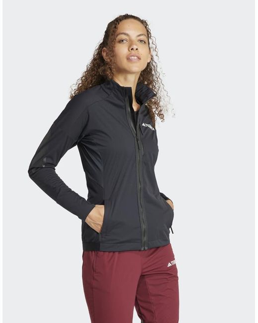Adidas Gray Terrex Xperior Cross Country Ski Soft Shell Jacket