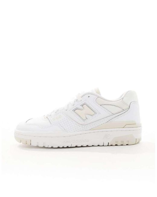 New Balance White 550 Trainers
