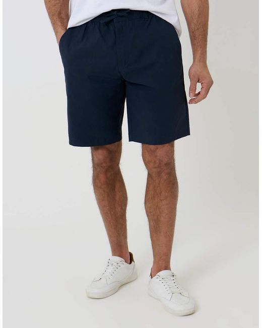 Threadbare Blue Elasticated Waist Stretch Chino Shorts for men