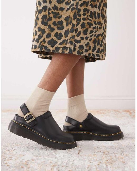 Dr. Martens Black Unisex Laketen Mules