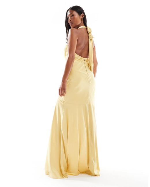 TFNC London Metallic – bridesmaid – brautjungfern-maxikleid aus satin