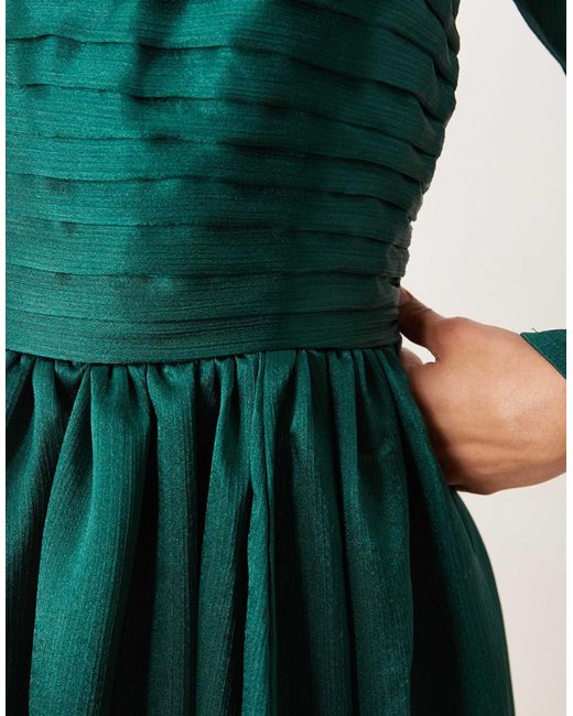 Abercrombie & Fitch Green – langärmliges kleid