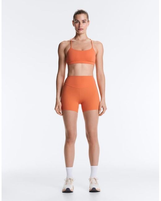 Oysho Orange Comfortlux High-rise 10cm Hot Pants