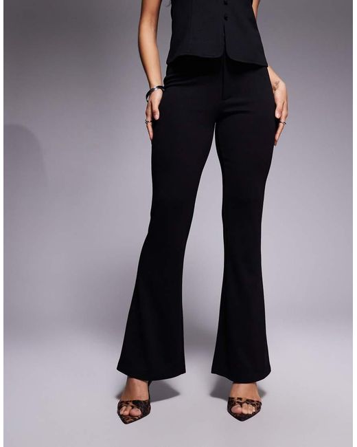 ASOS Blue Jersey Twill Slim Flare Pants