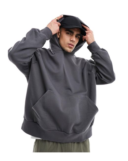 ASOS Gray Heavyweight Extreme Oversized Hoodie for men