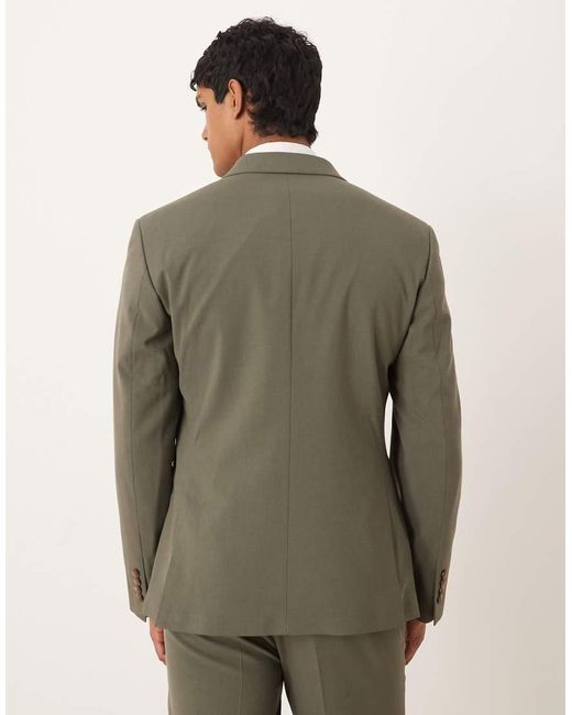 ASOS Green Slim Suit Jacket for men