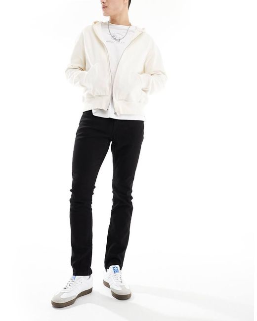 Only & Sons White Loom Slim Fit Jeans for men