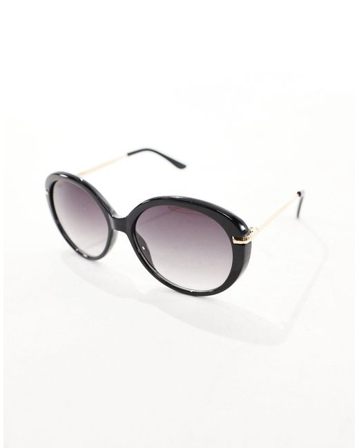 New Look Black – runde oversize-sonnenbrille