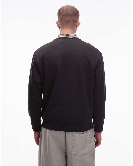 Vans Black Left Chest Logo Regular Fit Sweatshirt for men