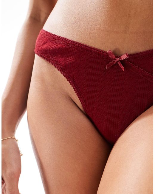 The Frolic Red – exklusiver slip aus pointelle