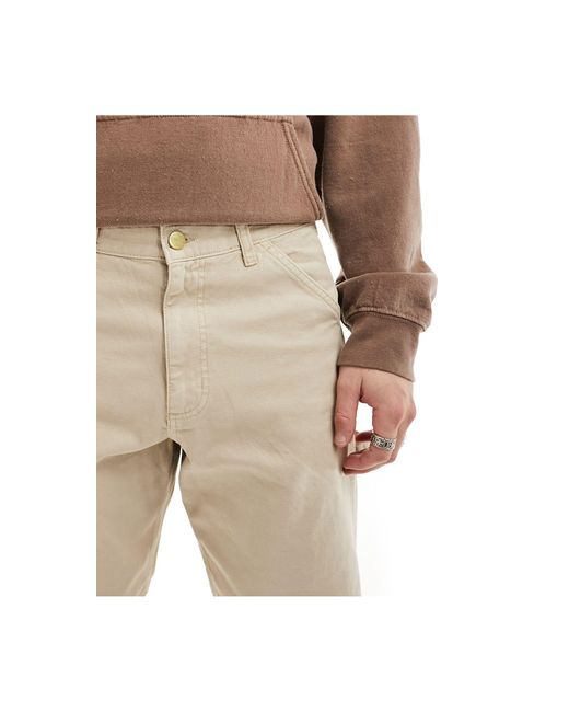 Pantalon charpentier coupe ample - beige Jack & Jones pour homme en coloris White