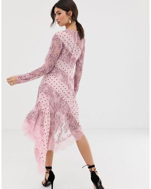 keepsake lace midi dress