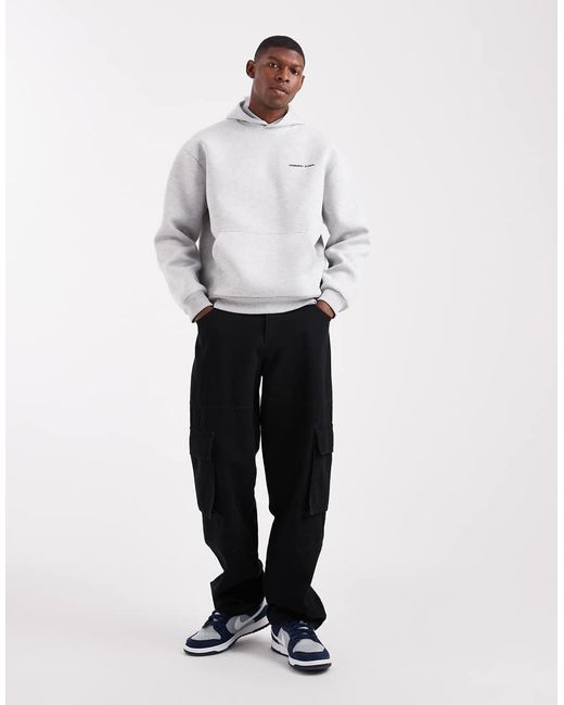 ASOS White Relaxed Fit Hoodie With Print for men