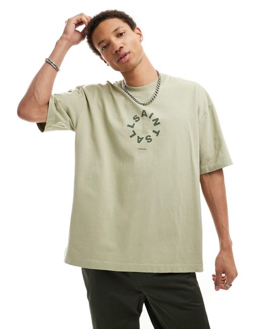 AllSaints Natural Tierra Oversized T-shirt for men
