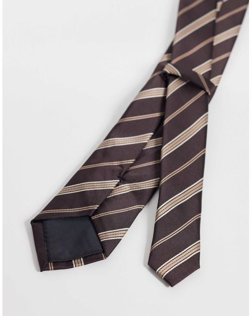 ASOS White Stripe Tie for men