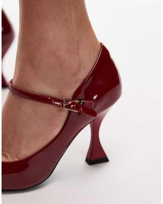 JW PEI Red Thalina Pointed Toe Heeld Pumps