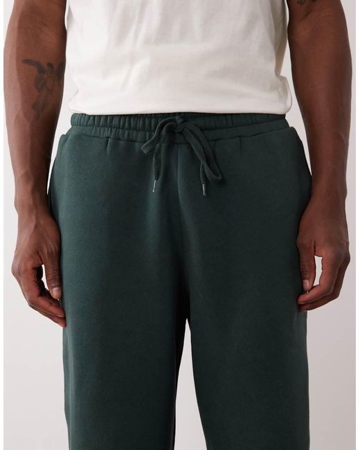 ASOS Green Oversized Washed Sweatpants for men