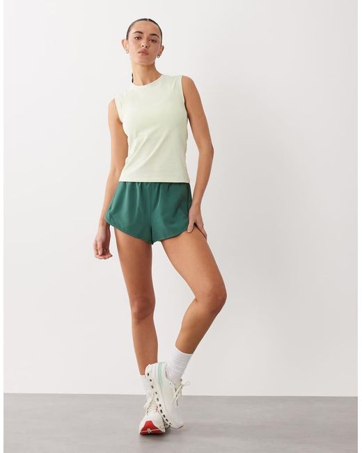4505 Green Fitted Cotton Everyday Tank With Quick Dry Finish