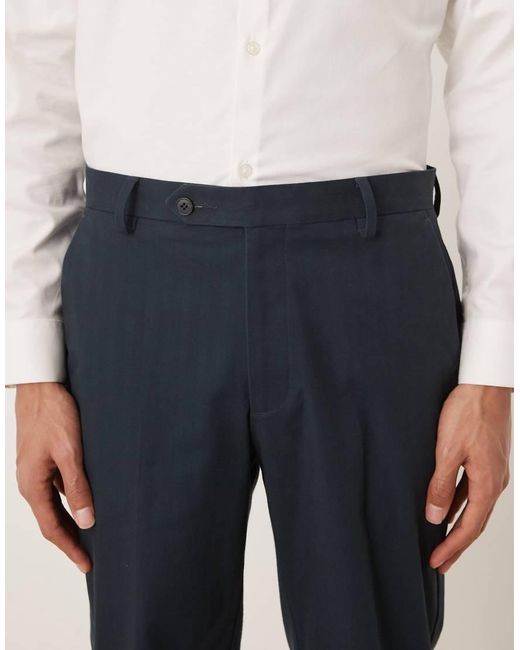 ASOS Blue Slim Suit Trousers for men