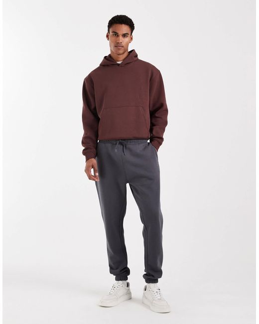 ASOS – schmal geschnittene basic-jogginghose in Gray für Herren