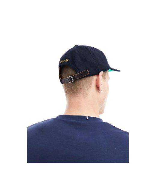 Polo Ralph Lauren – authentic no fit – baseball-kappe aus wolle in Blue für Herren