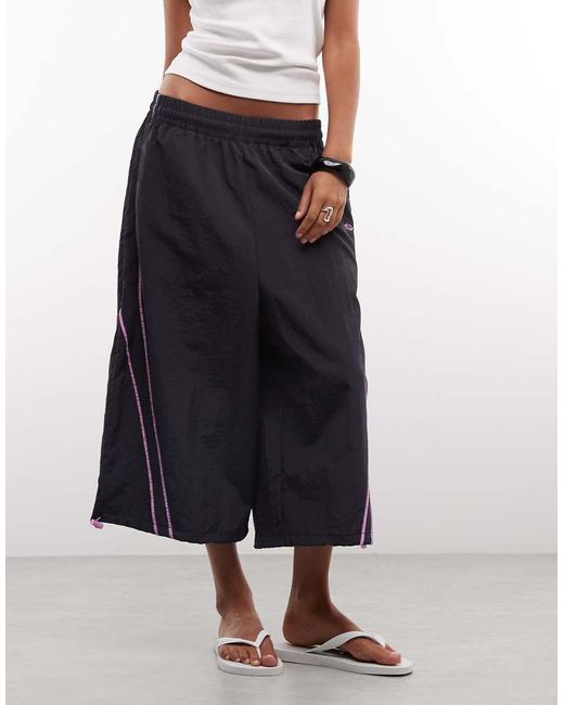 Collusion Blue Xl baggy Longline Nylon Shorts