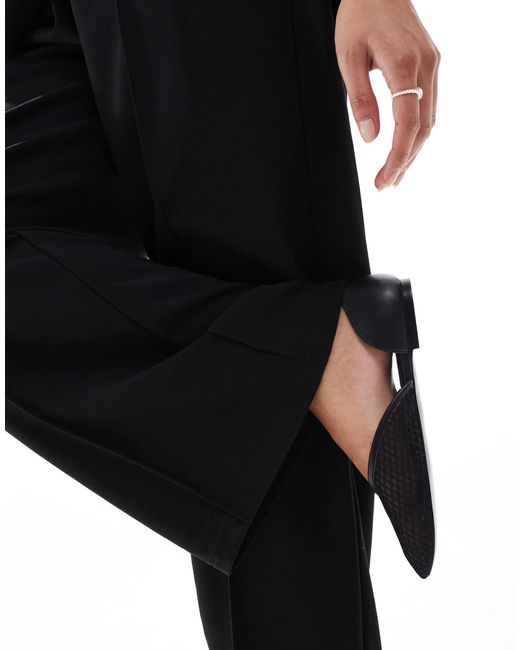 Vero Moda Black Wide Leg Jersey Crepe Trouser Co-ord