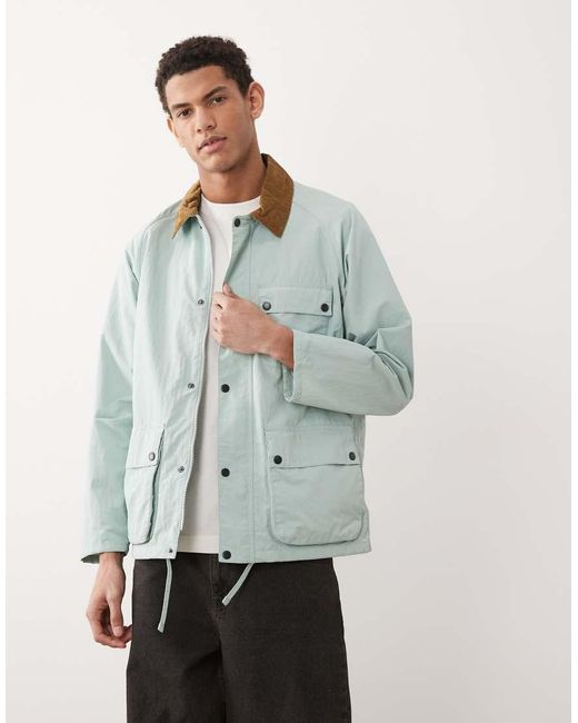 Barbour Gray Solway Showerproof Jacket for men
