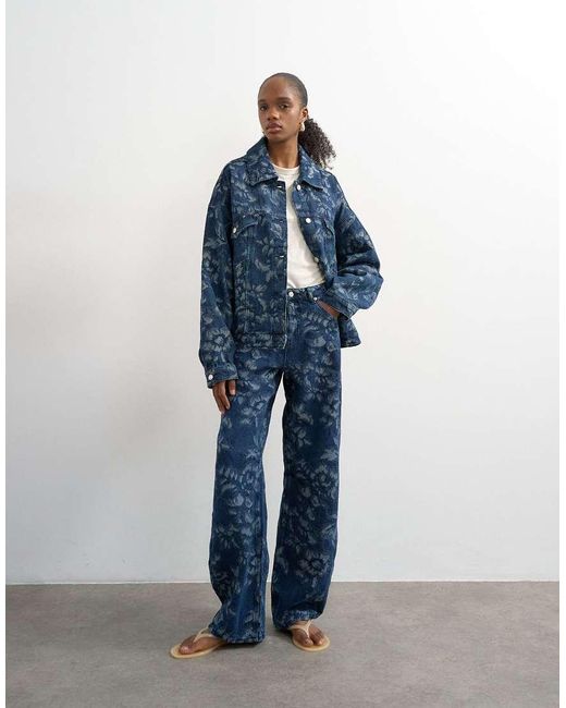 TOPSHOP Blue Denim Balloon Jacket
