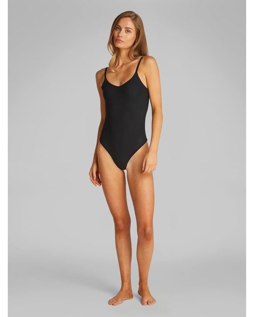 Calvin Klein Gray Shapewear Sculpted Stay Put Mesh Thong Bodysuit