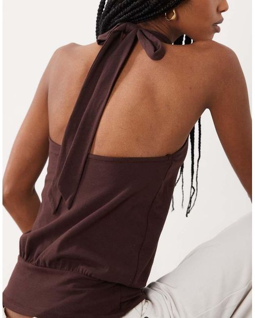 Cotton On White Ada Beaded Halter