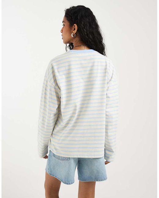 Noisy May White Long Sleeve Sweatshirt